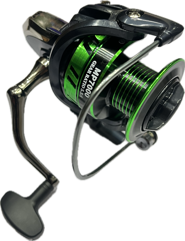 چرخ ماهیگیری yumoshi MP7000 اسپول و دسته فلز