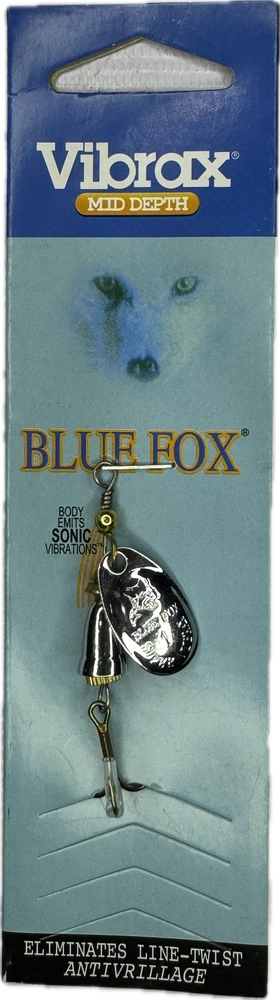 لانسه ماهیگیری پروانه blue fox رنگ نقره ای سایز 1