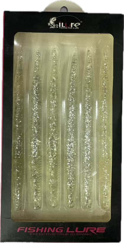 طعمه ماهیگیری کرم مصنوعی ژله ای رنگ سفید ilure