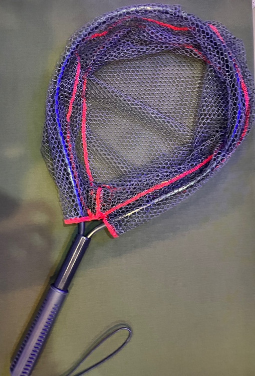 چاک ماهیگیری (تور دسته دار) دسته کوتاه قزلی