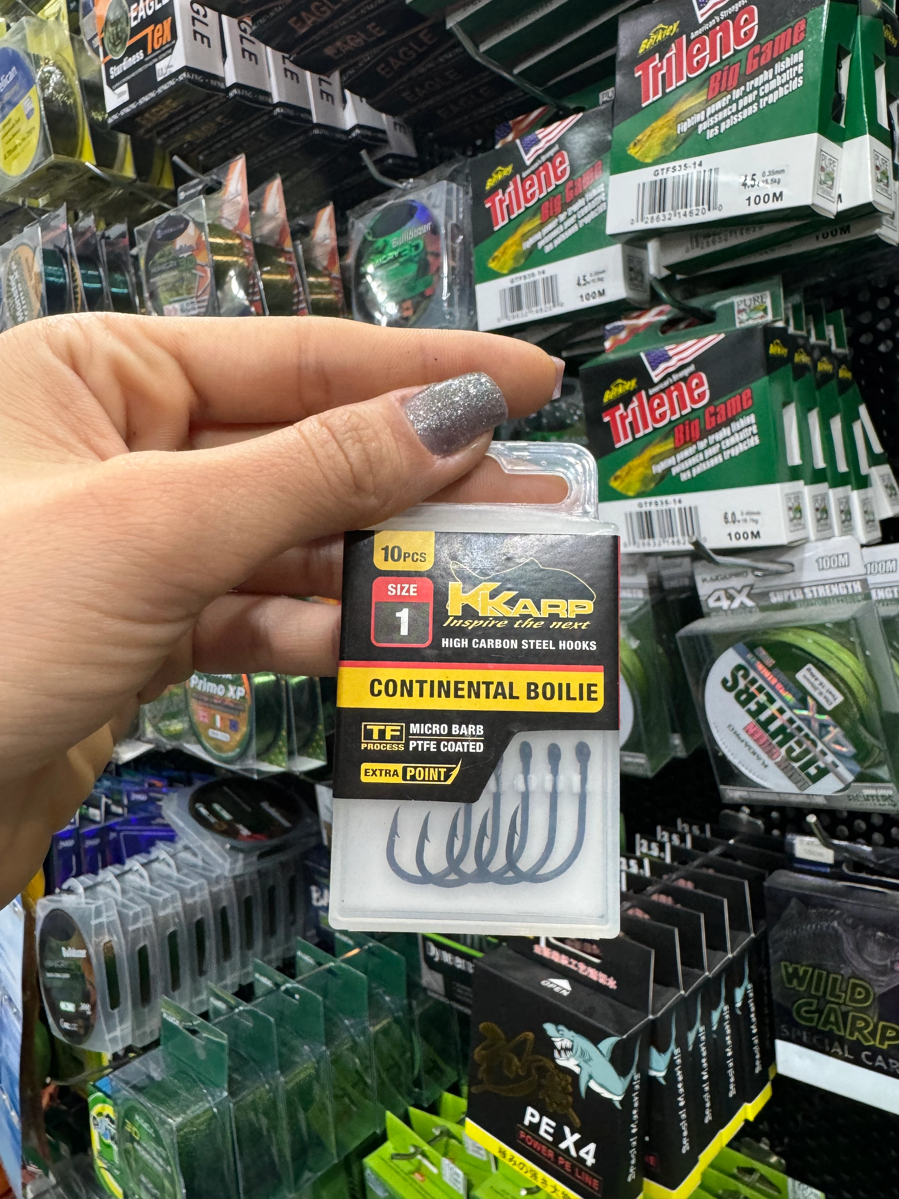 قلاب واید گپ ماهیگیری سایز 4 برند KKARP ایتالیا