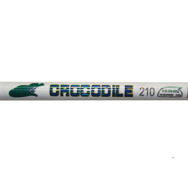 چوب ماهیگیری دو تیکه سفید فایبر گلاس Crocodile