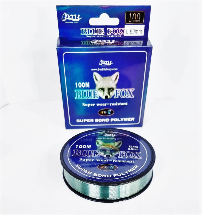 نخ ماهیگیری مونو فیلامنت نایلونی صد متر سایز 0.45 BLUE FOX