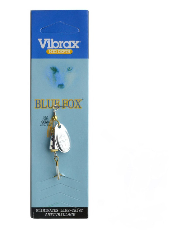 لانسه ماهیگیری پروانه blue fox رنگ نقره ای سایز 1