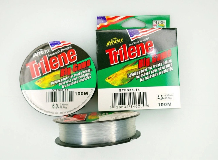 نخ ماهیگیری مونوفیلامنت BERKLEY TRILENE 100m سایز 0.30