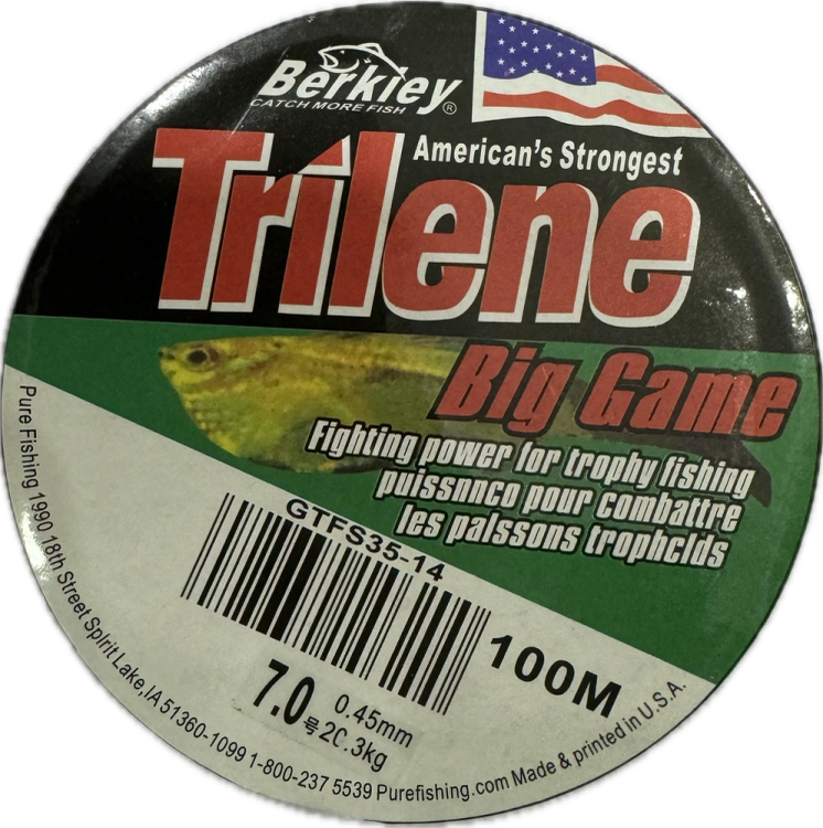 نخ ماهیگیری مونوفیلامنت BERKLEY TRILENE 100m سایز 0.30