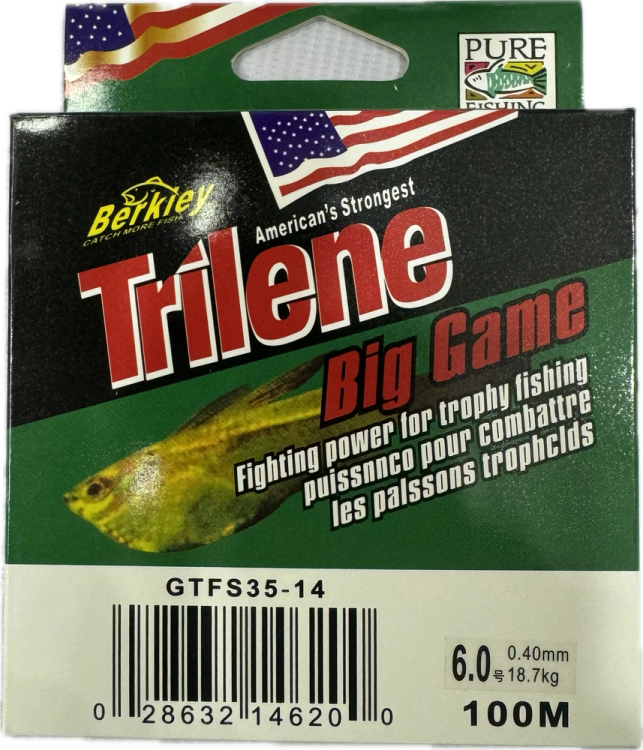 نخ ماهیگیری مونوفیلامنت BERKLEY TRILENE 100m سایز 0.40
