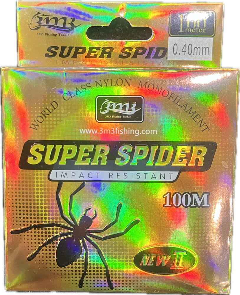 نخ ماهیگیری مونوفیلامنت super spider 100m سایز 0.40