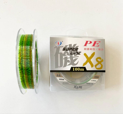 نخ مونوفیلامنت ماهیگیری استتار X8PE 100m سایز 0.35