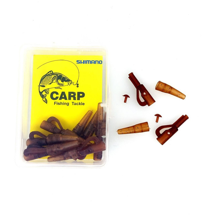 لیدکلیپ پین دار و تیل رابر استتار ماهیگیری برند SHIMANO بسته 10 عددی