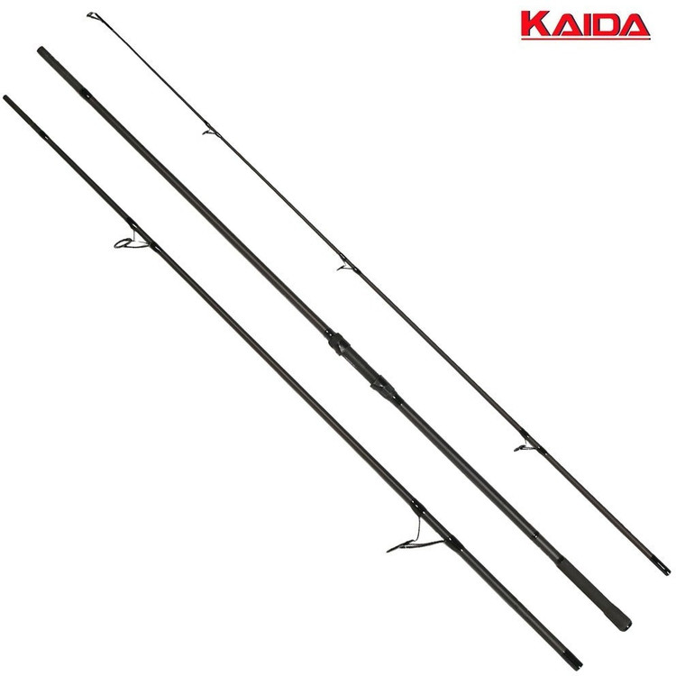 چوب ماهیگیری کارپ سه تکه حلقه 50 فول کربن KAIDA NOBLEST 3.5 lb