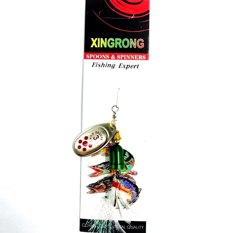 طعمه لانسه پروانه نقره ای خال قرمز سایز 3