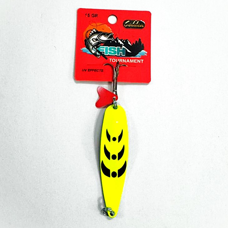 قاشقک زرد خط مشکی