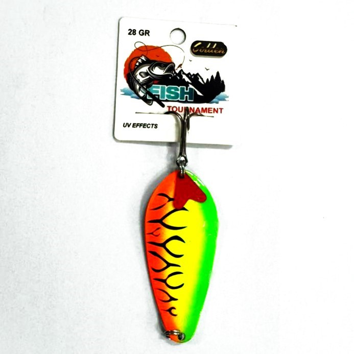 قاشقک تایگر خط مشکی ماهیگیری