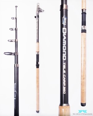 چوب ماهیگیری تلسکوپی فول کربن DIAMOND TELE CARP 390