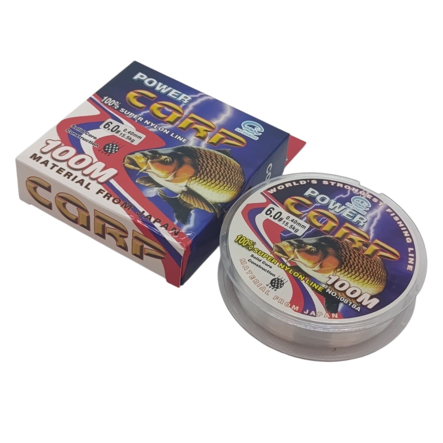 نخ ماهیگیری مونوفیلامنت کارپ CARP متراژ 100  سایز 0.40
