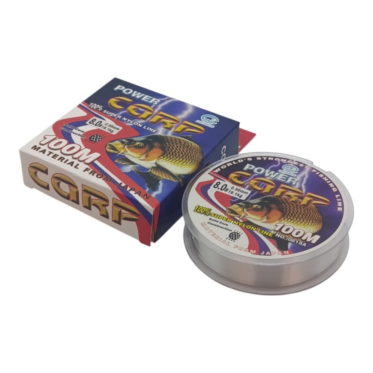 نخ ماهیگیری مونوفیلامنت CARP متراژ 100 سایز 0.50