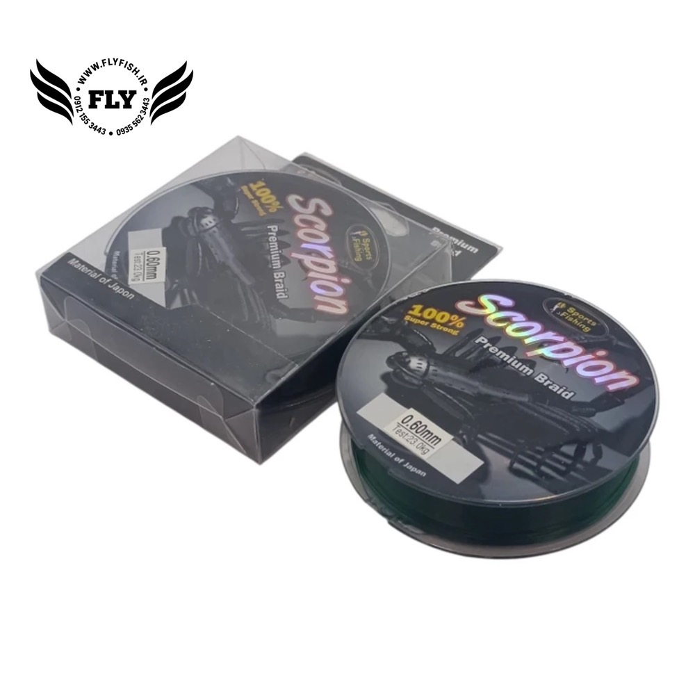 نخ ماهیگیری مونوفیلامنت  SCORPION متراژ 100  سایز 0.60