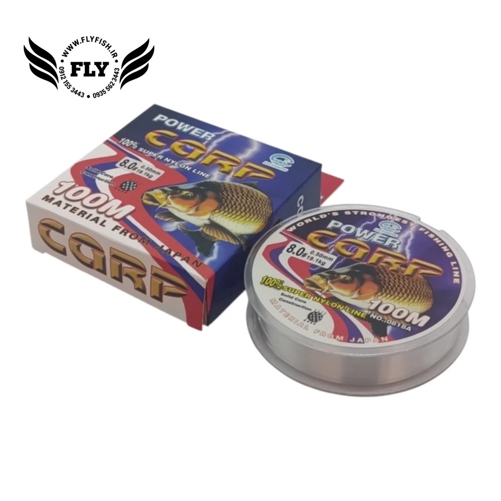 نخ ماهیگیری مونوفیلامنت  CARP متراژ 100  سایز 0.50