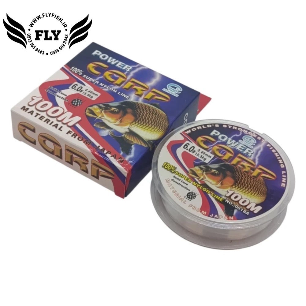 نخ ماهیگیری مونوفیلامنت کارپ CARP متراژ 100  سایز 0.40