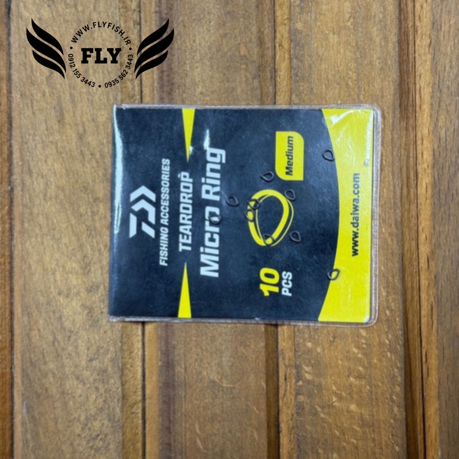رینگ ساق قلاب ماهیگیری برند DAIWA بسته 10 عددی