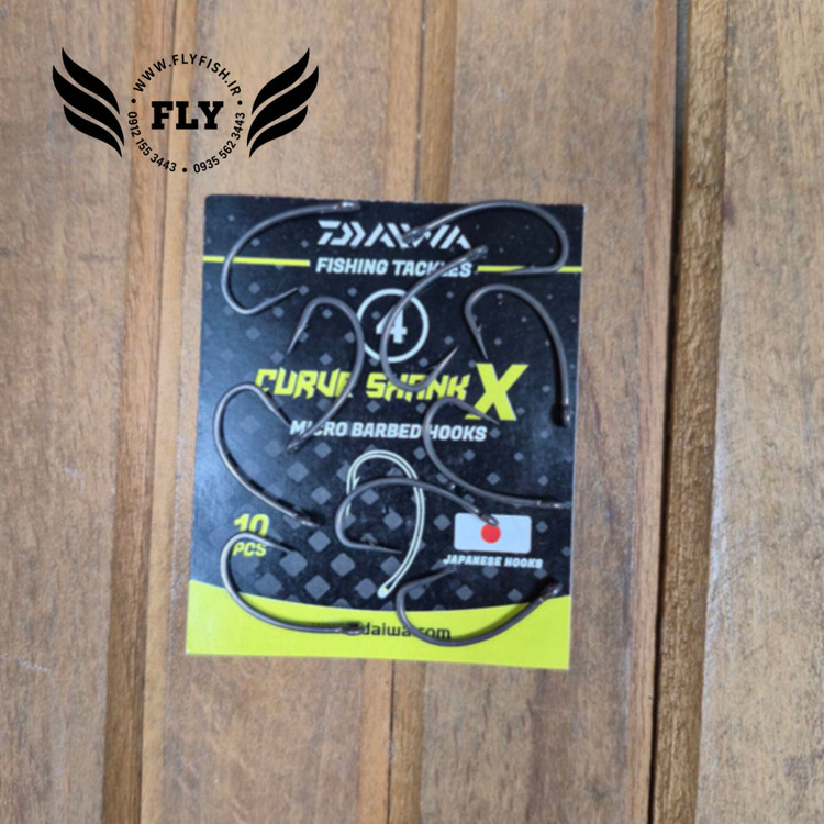 قلاب کروشانک ماهیگیری برند دایوا DAIWA سایز 4 بسته 10 عددی