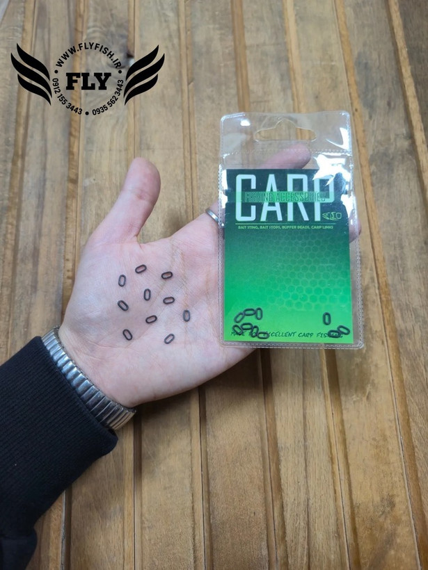 رینگ ساق قلاب ماهیگیری برند CARP بسته 10 عددی