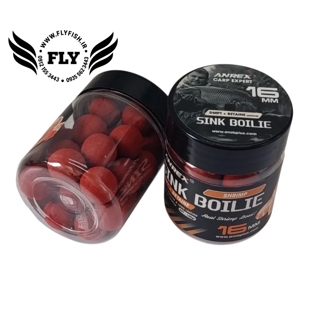 طعمه ماهیگیری بویله  سینک میگو  16mm  برند ANREX
