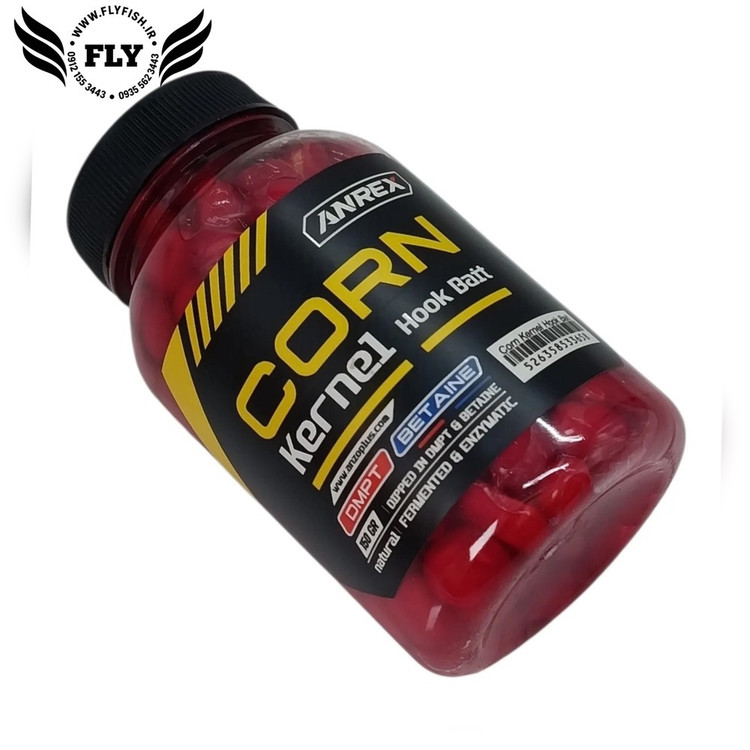 طعمه ماهیگیری ذرت با طعم توت فرنگی تخمیری ANREX 150ml