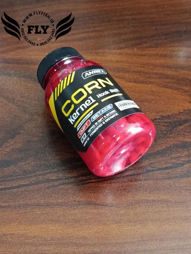 طعمه ماهیگیری ذرت با طعم توت فرنگی تخمیری ANREX 150ml