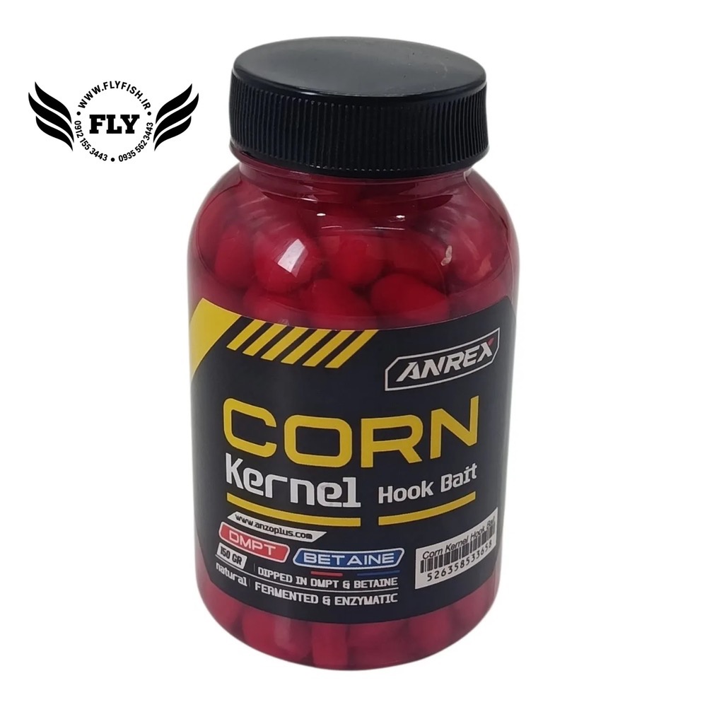 طعمه ماهیگیری ذرت با طعم توت فرنگی تخمیری ANREX 150ml