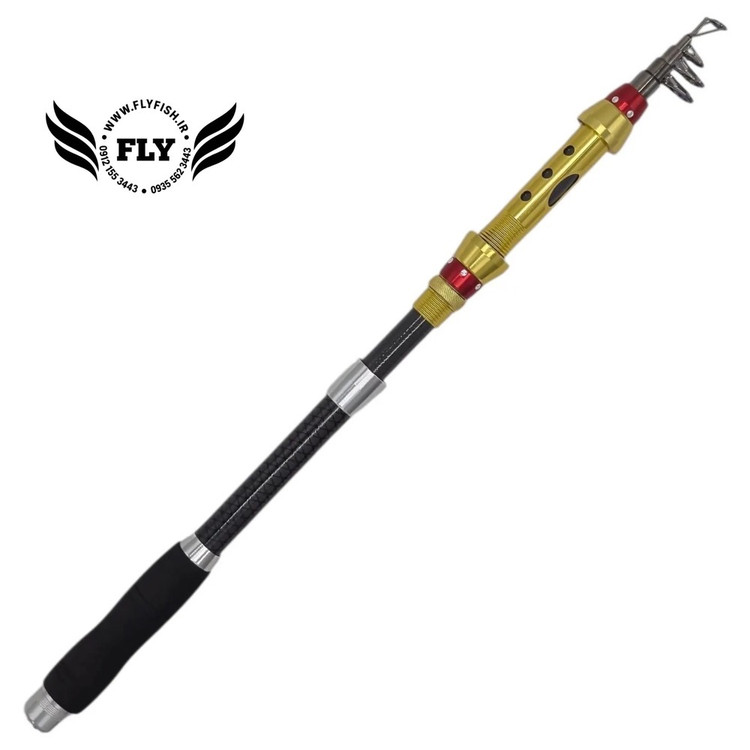 چوب ماهیگیری تلسکوپی کربن CODEK 180