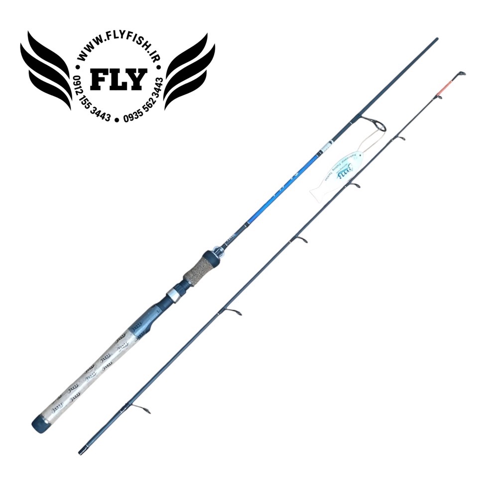 چوب ماهیگیری دو تکه فول کربن BLUE BIRD SPIN 180