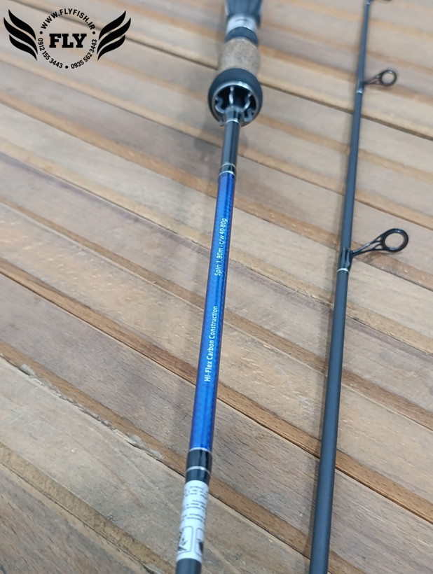 چوب ماهیگیری دو تکه فول کربن BLUE BIRD SPIN 180