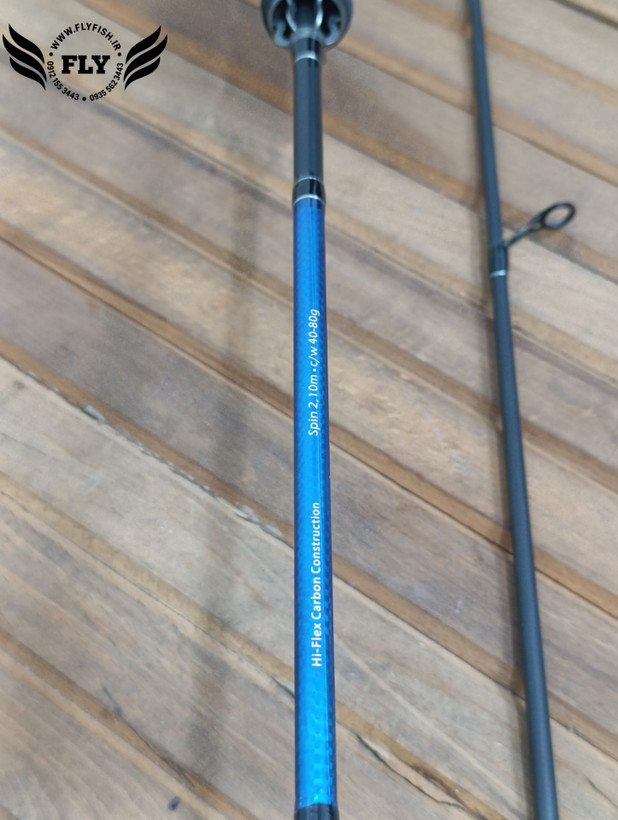 چوب ماهیگیری دو تکه فول کربن BLUE BIRD SPIN 210