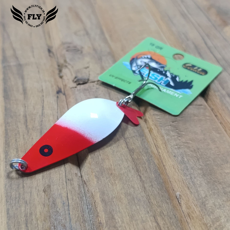 قاشقک ماهیگیری سر قرمز 18 گرمی گلدن فیش GOLDEN FISH