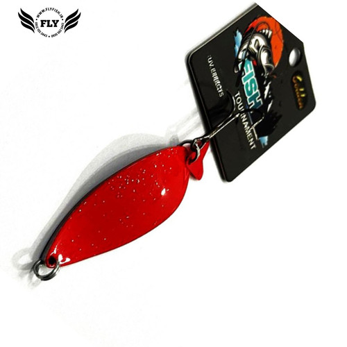 قاشقک ماهیگیری قرمز اکلیلی 21 گرمی گلدن فیش GOLDEN FISH