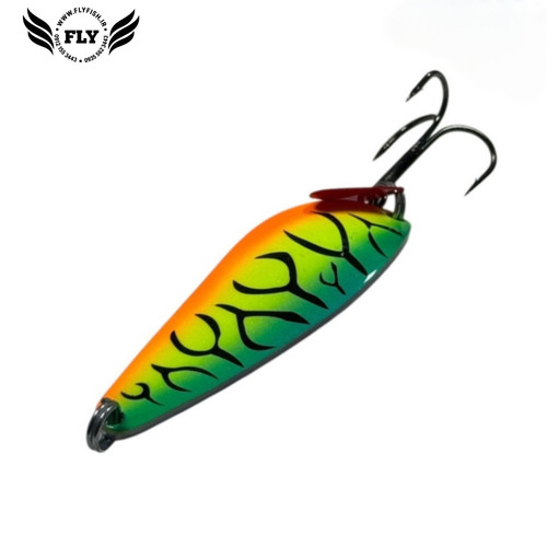 قاشقک ماهیگیری پرچمی خط مشکی 18 گرمی گلدن فیش GOLDEN FISH