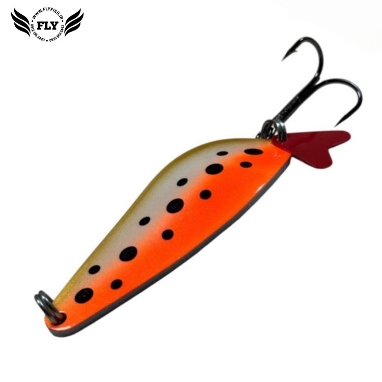 قاشقک ماهیگیری پرچمی خالدار 18 گرمی گلدن فیش GOLDEN FISH