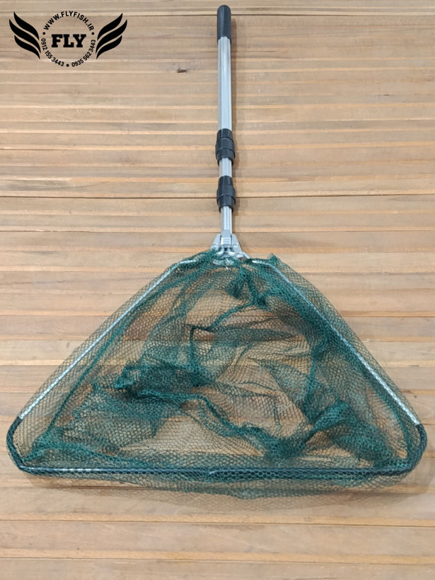 چاک ماهیگیری مثلثی تلسکوپی تاشو دهانه 40cm