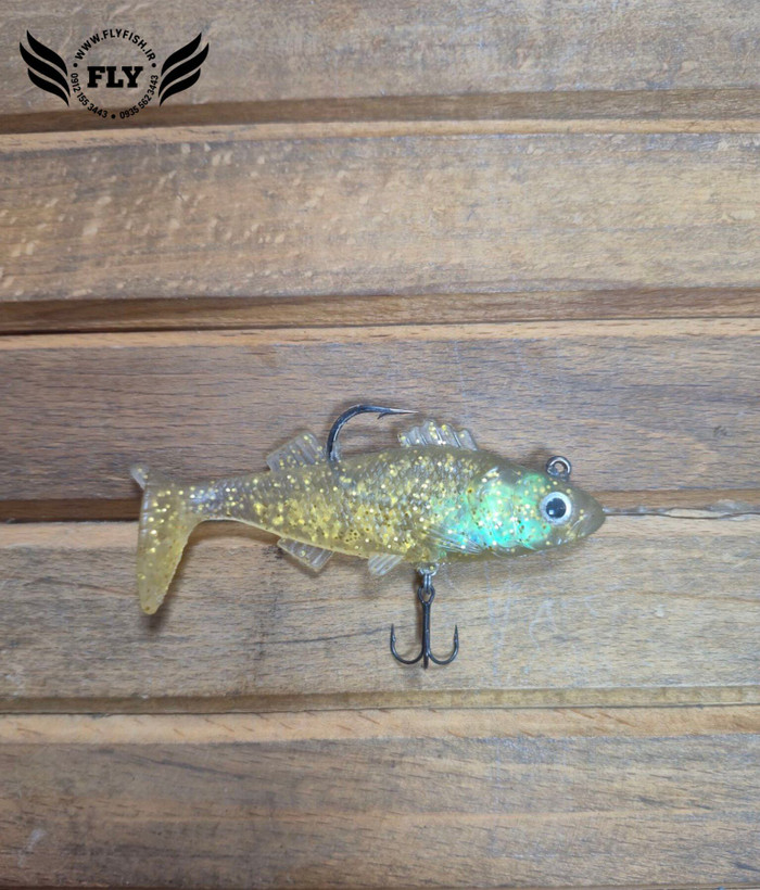 ماهی ژله ای مصنوعی 8cm طلایی اکلیلی
