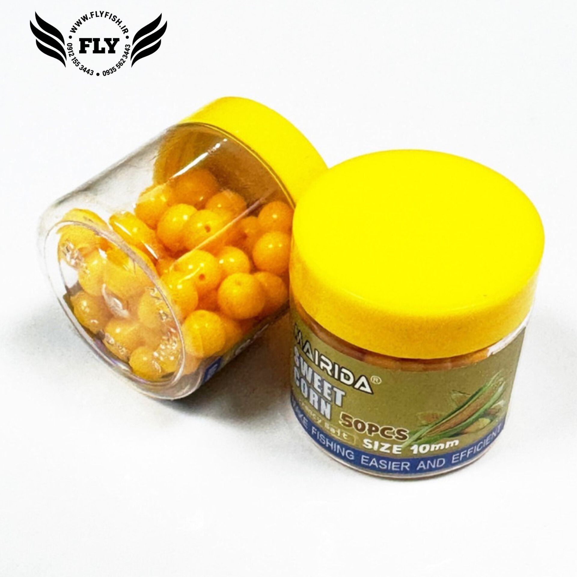 طعمه ماهیگیری بویله سیلیکونی MAIRIDA بسته 50 عددی