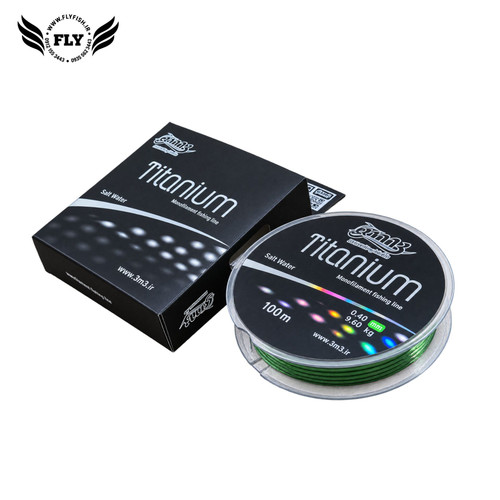 نخ ماهیگیری مونوفیلامنت نایلونی 100 متری Titanium Size 0.40 mm