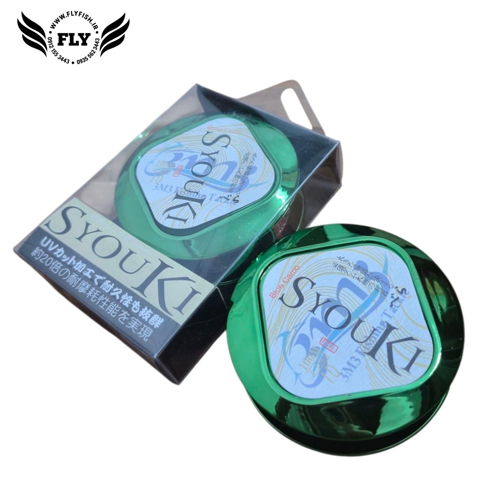 نخ ماهیگیری مونو فیلامنت (camouflage) استتاری SYOUKI green سایز 0.60