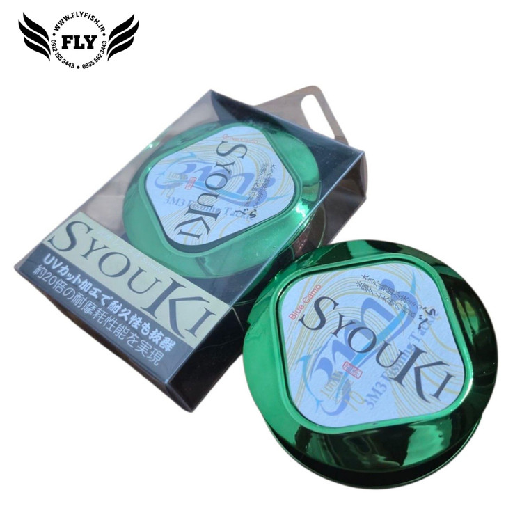 نخ ماهیگیری مونو فیلامنت (camouflage) استتاری SYOUKI green سایز 0.60
