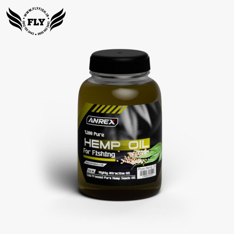 لیکوئید روغن شاهدانه ماهیگیری برند آنزو %100 خالص ANREX