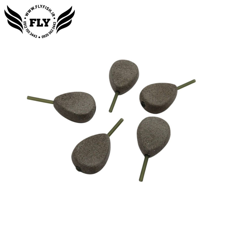 سرب ماهیگیری استتار شنی اینلاین به وزن 85 گرم خاکی رنگ
