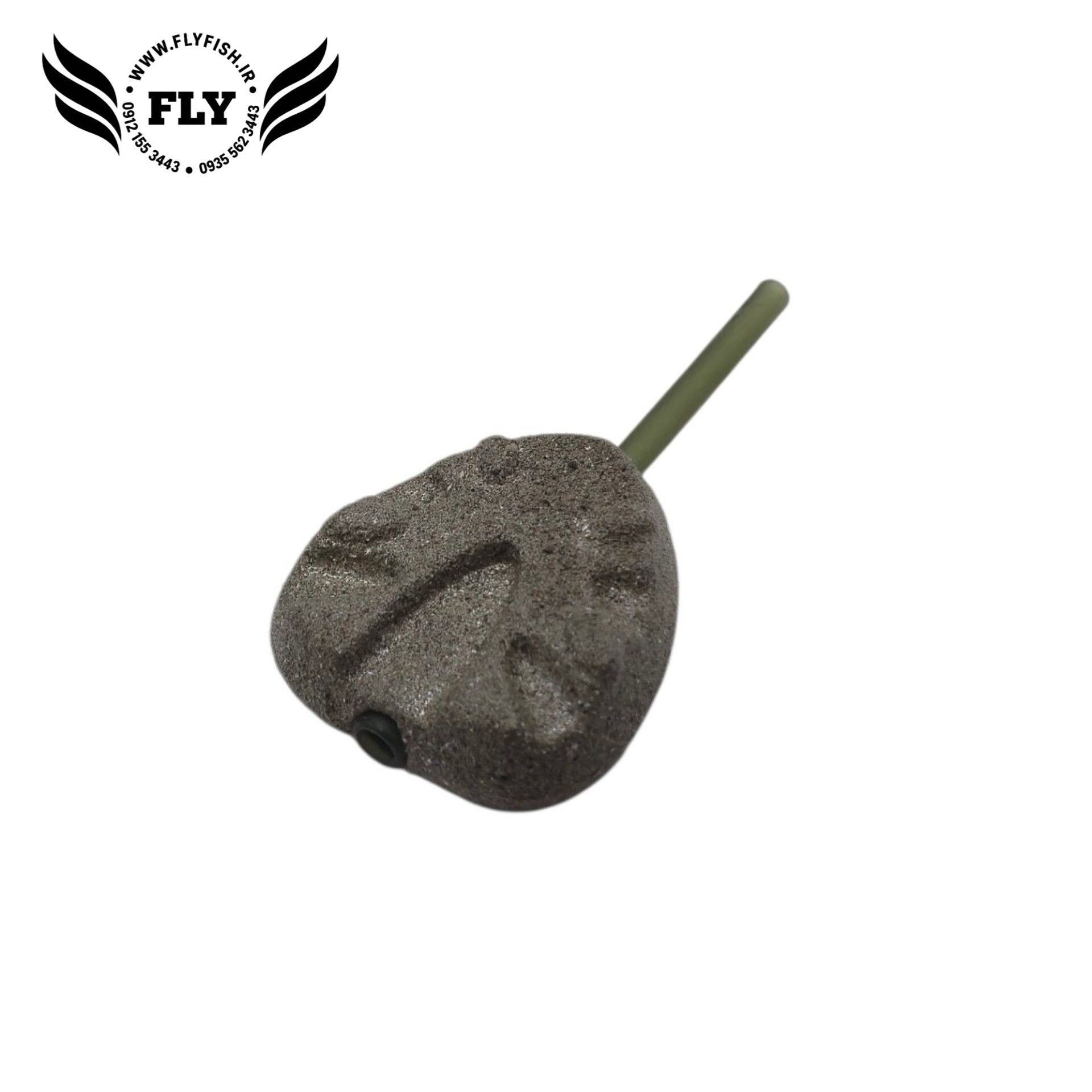 سرب ماهیگیری استتار شنی اینلاین به وزن 80 گرم خاکی رنگ