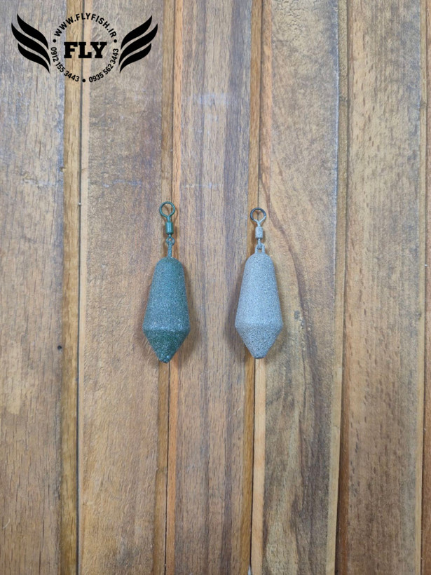 سرب ماهیگیری استتار شنی پیندار به وزن 80 گرم سبز رنگ