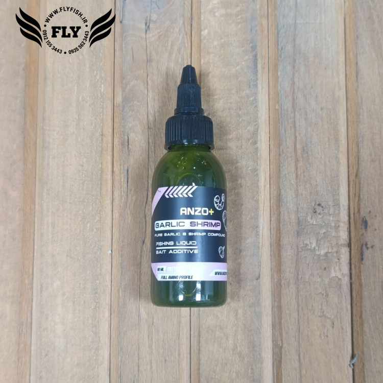 لیکوئید طعم دهنده سیر و میگو ماهیگیری آنزو 80ml ANREX